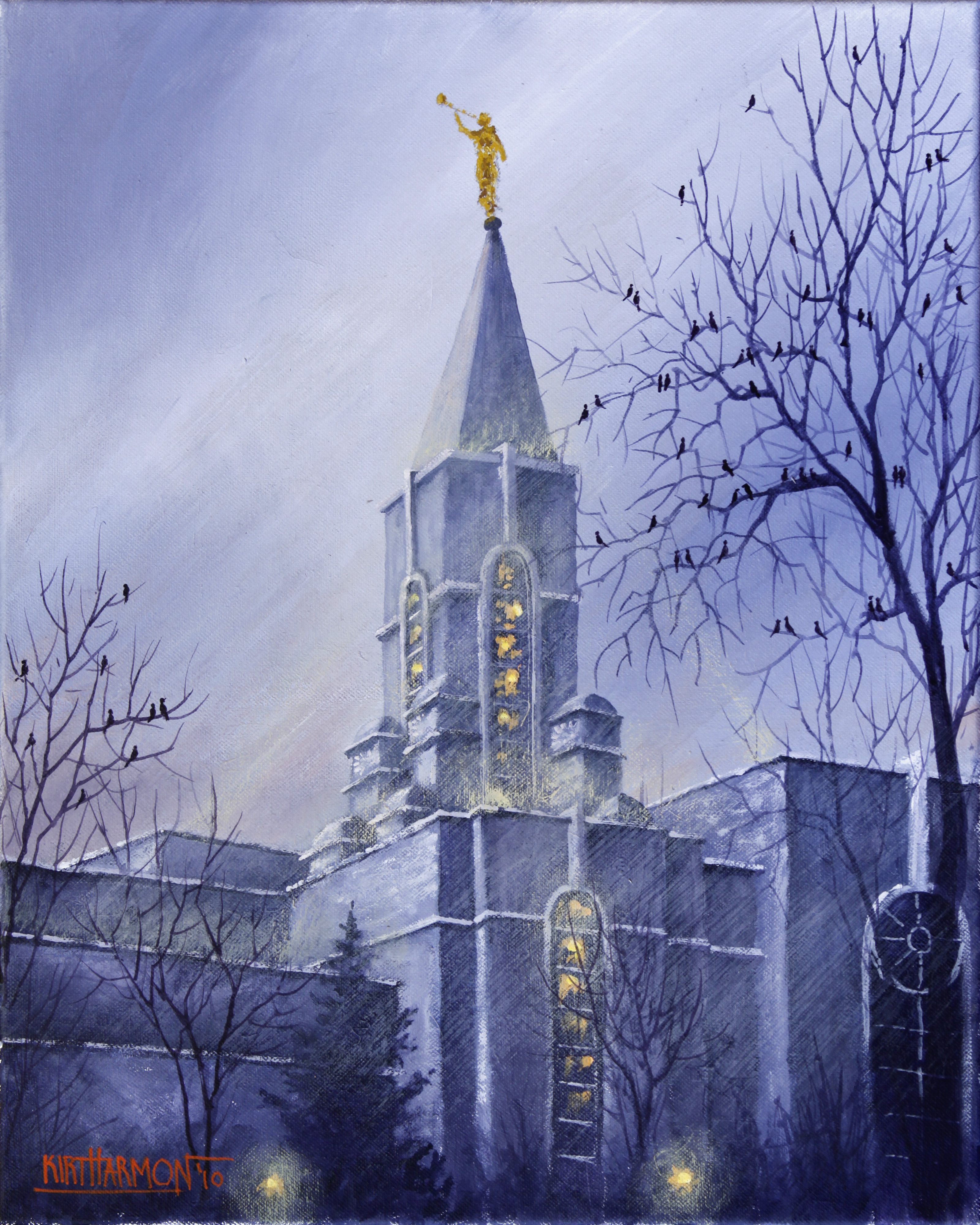 Winter at the Bountiful Temple
