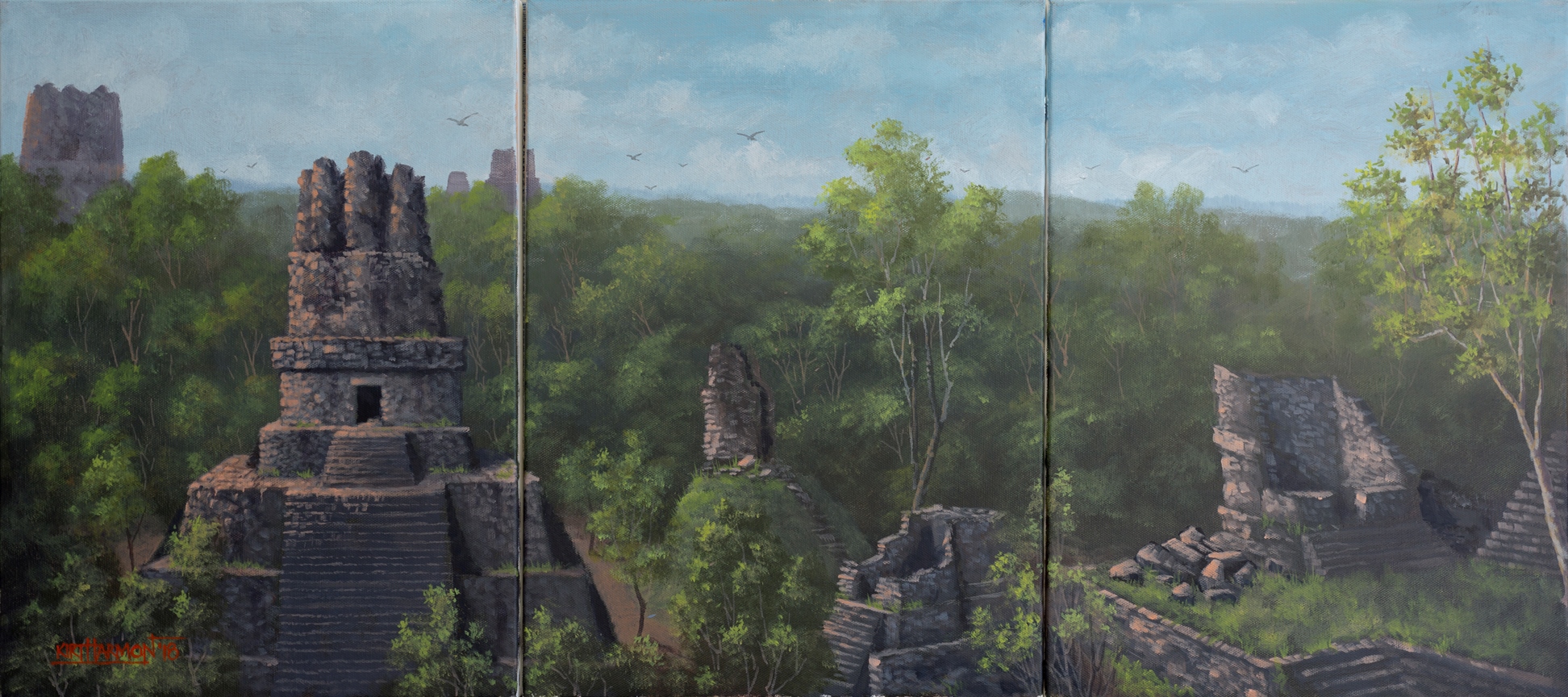 Tikal triptych